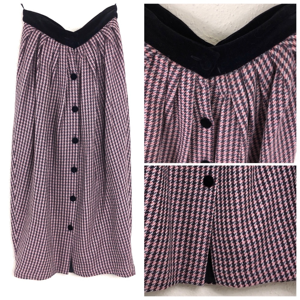 Vintage | RARE Tulip Sweetheart Button Front Skirt